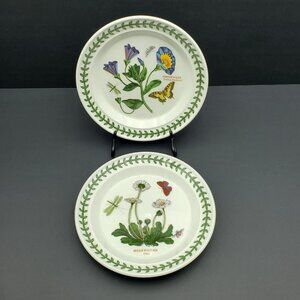 Portmeirion Botanic Garden Bread Dessert Appetizer Plates Daisy Bindweed Plates